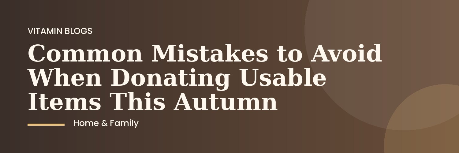 Support worker sorting usable items for donation in autumn