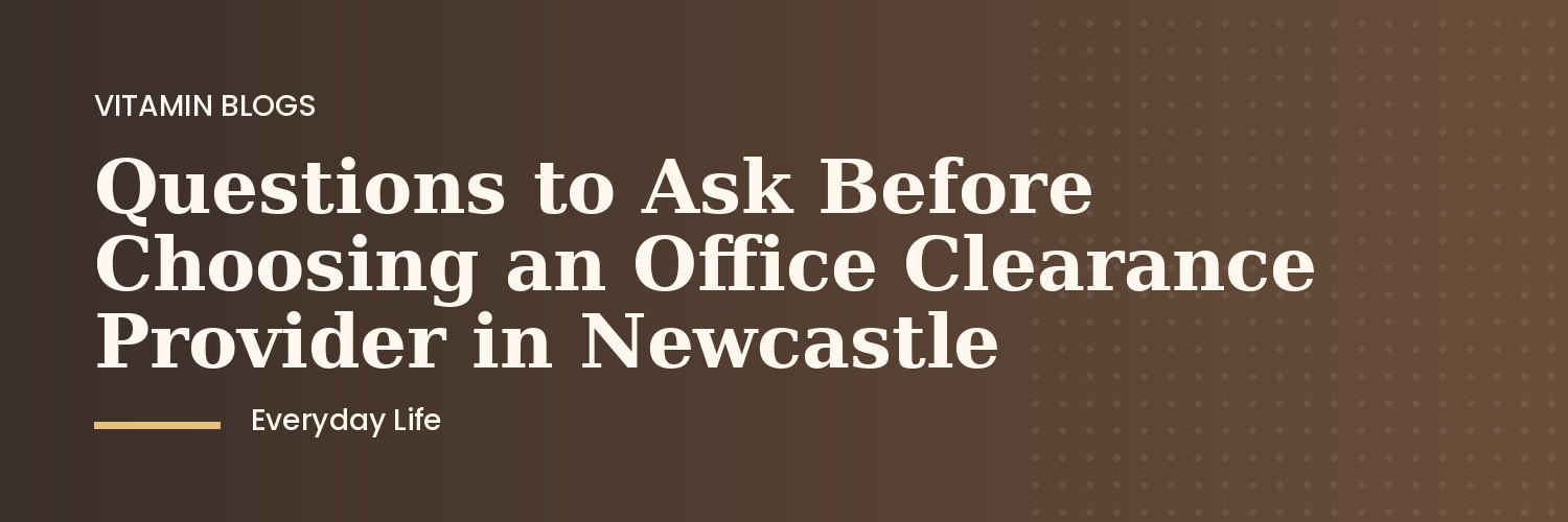 Office furniture being removed during a commercial clearance in Newcastle